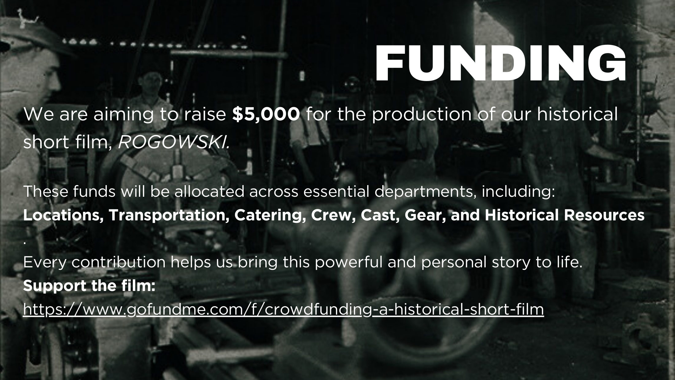Funding page